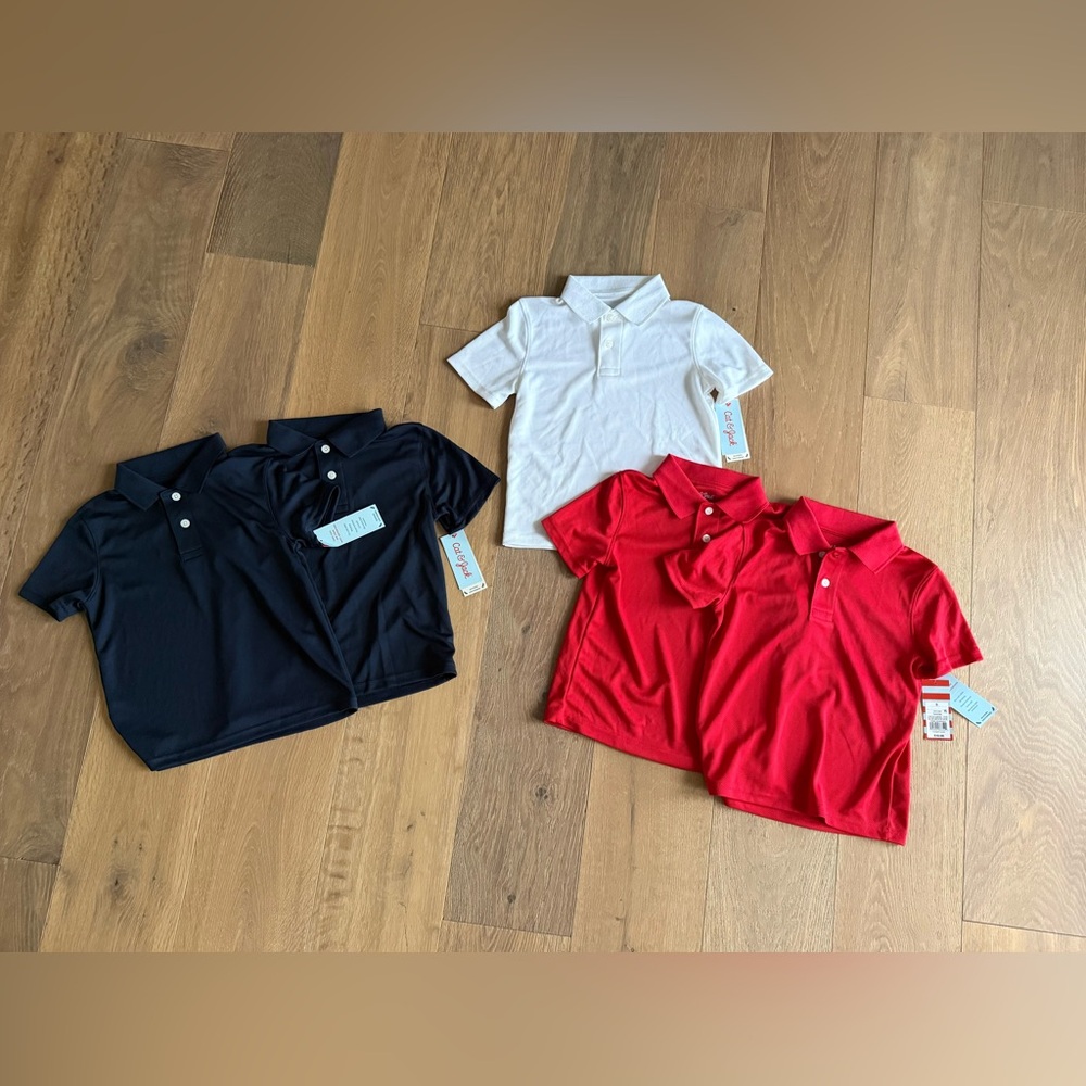 Lot of Small Boys Uniform Polos